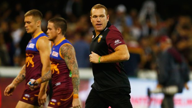 Big changes: Brisbane Lions coach Justin Leppitsch has swung the axe.