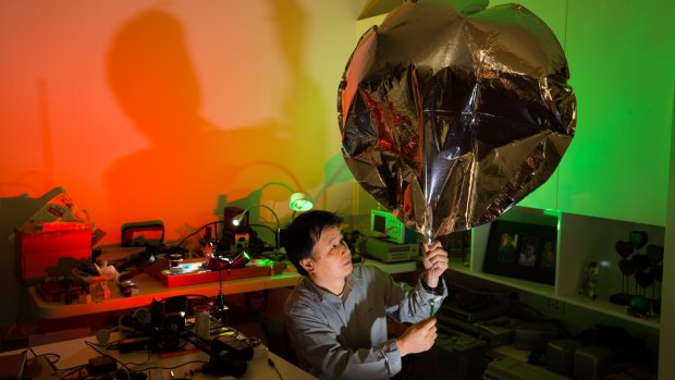 Andy Nguyen is a network engineer by day - but in his spare time he gets into the 'balloon scene'.