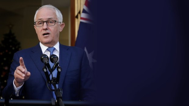 Prime Minister Malcolm Turnbull announces the royal commission.