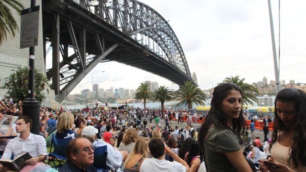 Prime position: Sydneysiders prepare for New Year's Eve.