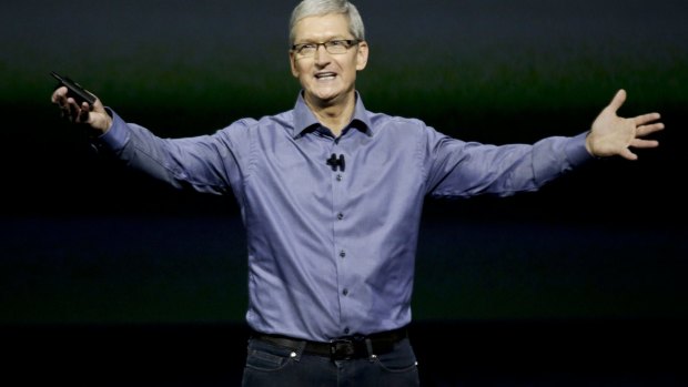 Fatherly fashion: Apple chief Tim Cook.