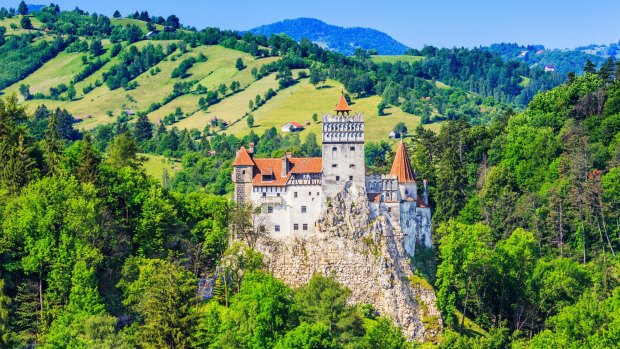 The medieval Castle of Bran, known for the myth of Dracula. 