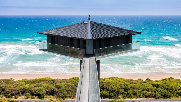 The Pole House is one of Victoria's most eye-catching properties.