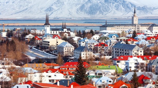 Reykjavik, Iceland's capital city. 