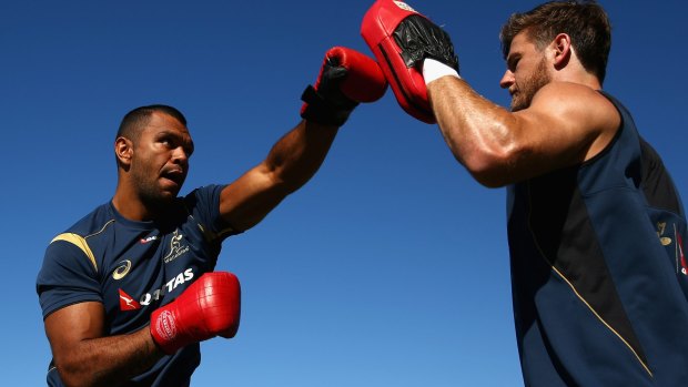 Boxing on: Kurtley Beale wants to  foster the code among Indigenous athletes.