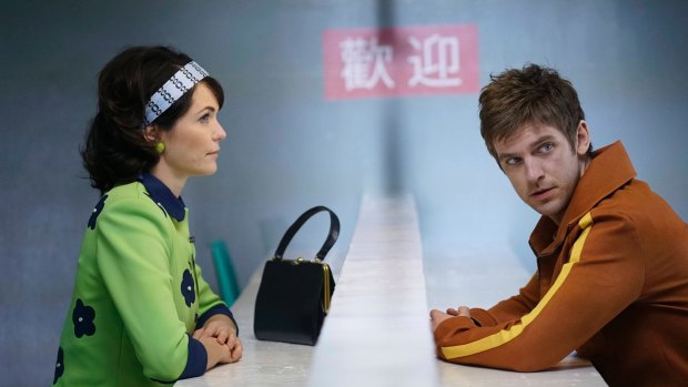 Otherworldly: Katie Aselton and Dan Stevens in the standout <i>Legion</i>. 