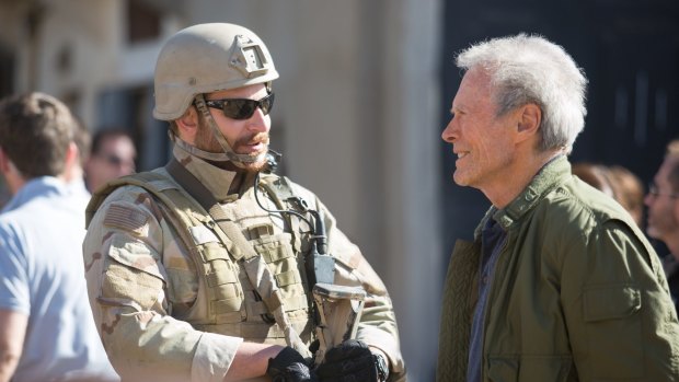 American Sniper, with Bradley Cooper and Clint Eastwood