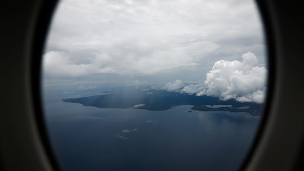 An aerial view of Manus Island in Papua New Guinea.