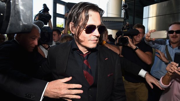 Ina  2009 email exchange Depp pleaded with his management that flying on a commercial aircraft with the paparazzi in tow would be a nightmare.