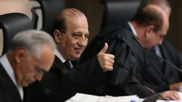 Augusto Nardes, minister of Federal Court of Accounts, during a court session in Brasilia last week.