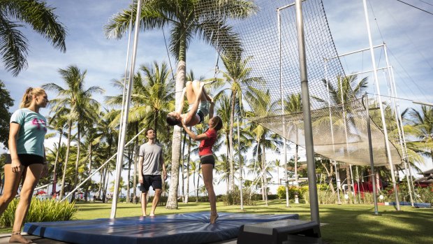 Trapeze fun.