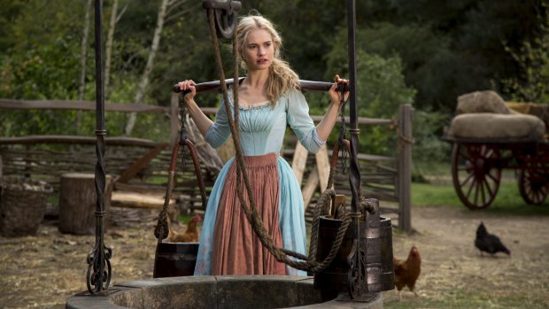 Lily James plays Cinderella in Disney's live-action feature inspired by the classic fairy tale.