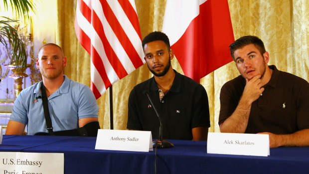 Heroes: Spencer Stone, Anthony Sadler and Alek Skarlatos overpowered a gunman aboard a high-speed Thalys train travelling from Amsterdam to Paris. 