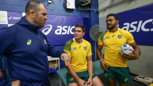 Michael Cheika casts an eye over the new strip.