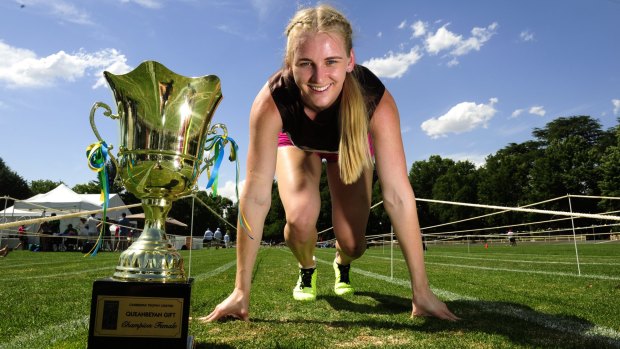 Brittany Brymer won the 2014 Queanbeyan Gift.