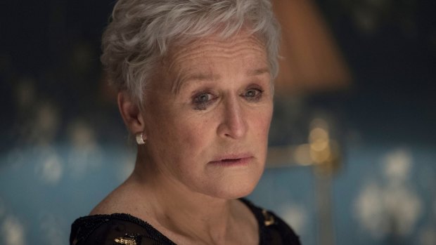 Glenn Close as Joan. It's plain that an explosion is looming.