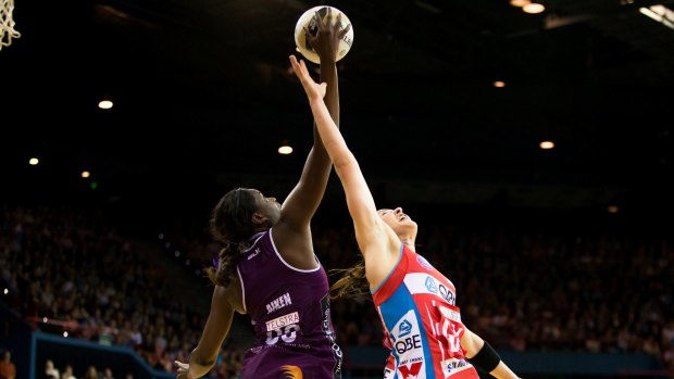 Match up: Sharni Layton and Romelda Aiken will go head-to-head again in the ANZ Championship final.