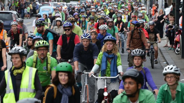 Thousands of cyclists converged on Sydney Road last March to pay tribute to Alberto Paulon who was killed in a tragic dooring incident.