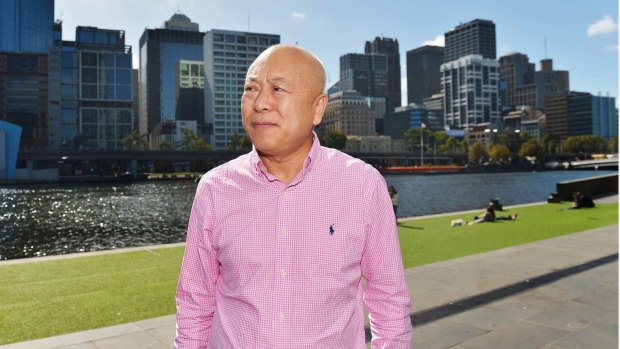 Zheng Jiefu in Melbourne. The property developer says he was targeted by Guo Wengui.