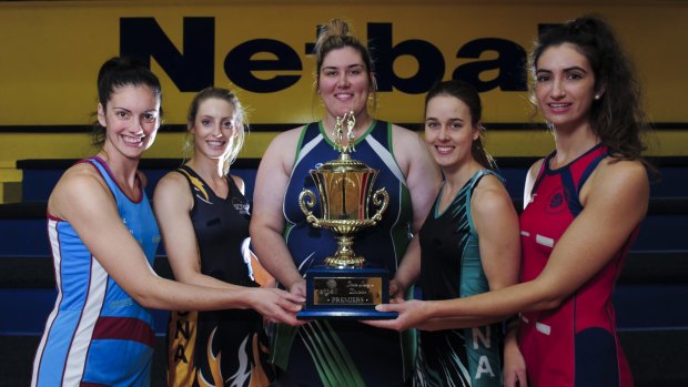 ACT netballers with the grand prize.