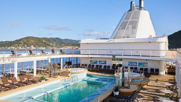 Silver Shadow's pool deck.