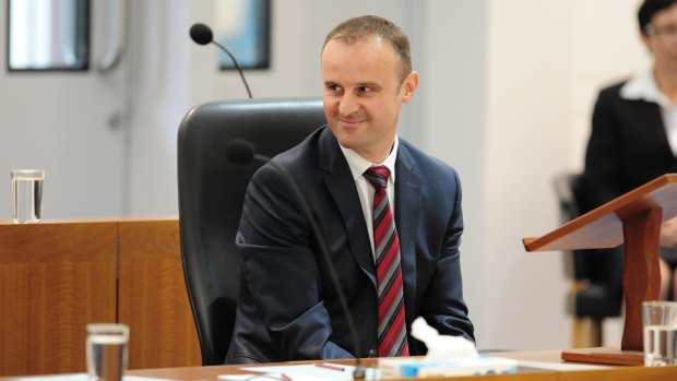 Chief Minister Andrew Barr: The Liberals are a bunch of "crazy right-wingers" bent on increasing taxes.