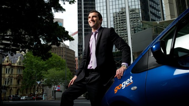 Richard Poulton, of AFEX, uses GoGet vehicles to get around.