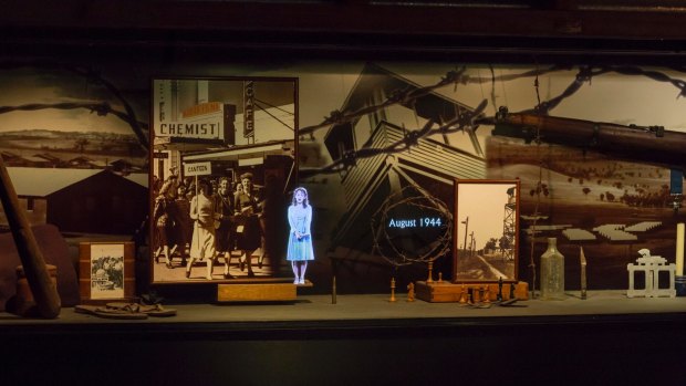 The hologram history of the Cowra Breakout at the Cowra Visitors Centre. 