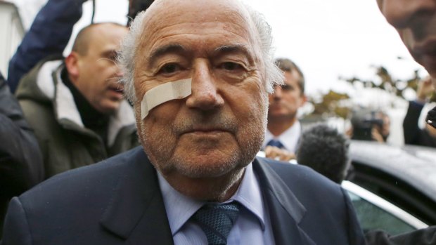 Popular in his home town: Sepp Blatter.