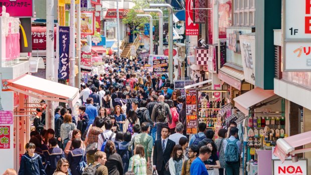 Takeshita Street in Harajuku is considered a birthplace of Japan's fashion trends.