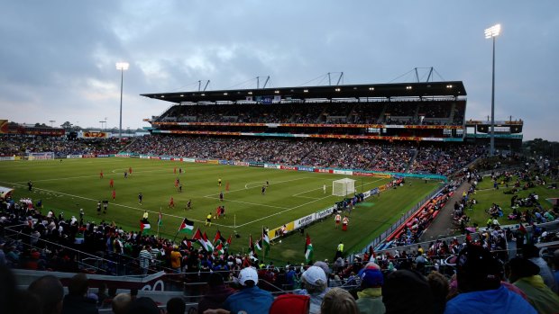 Hunter Stadium, which hosted the Japan v Palestine match earlier in the tournament, is operating at the reduced capacity of 23,000 for the Asian Cup.