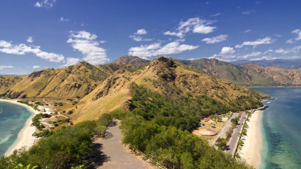 The view from the Cristo Rei Statue in Dili.