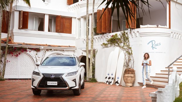 A Lexus hybrid SUV is on hand for guests'   transfers and trips out of town.