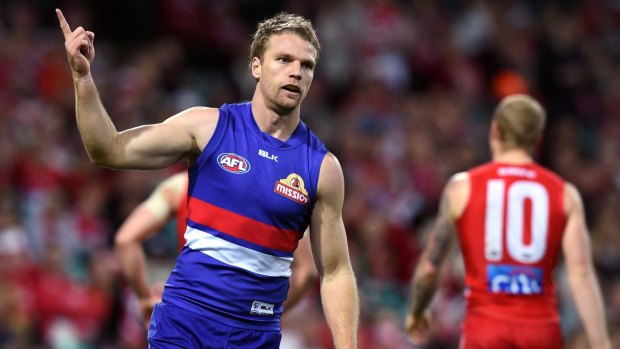 Bulldog Jake Stringer was surprised when the club told him he would be up for trade.