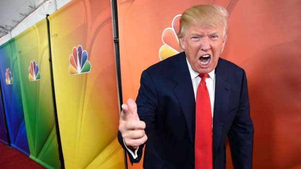 Donald Trump promoting <i>The Celebrity Apprentice</i> in 2015.