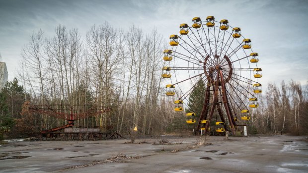 The abandoned amusement park in Pripyat.