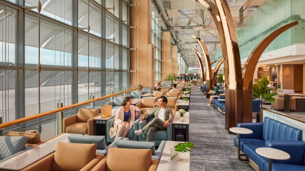 The business class lounge has been upgraded and expanded.