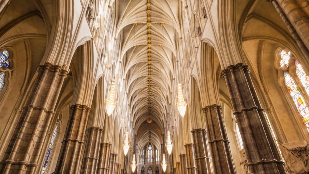 Grand design: The nave at Westminster Abbey.