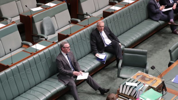 The Leader of the House Christopher Pyne as the government lost a division 69-61 in the House of Representatives on Tuesday.