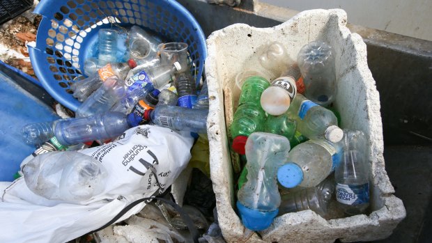 Plastic collected on Clean Up Australia Day