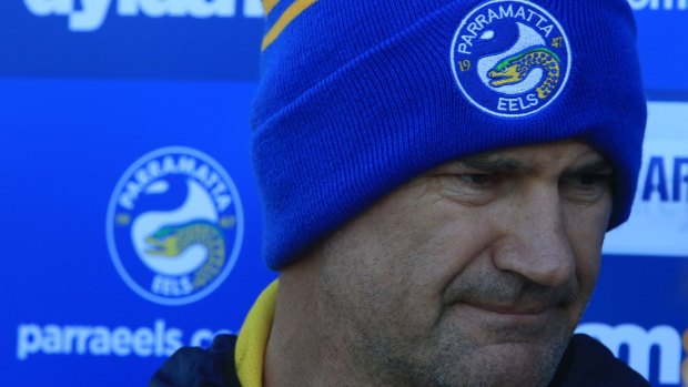 Tough times: There are concerns coach Brad Arthur could walk away from the club if an administrator lingers at the embattled Eels.