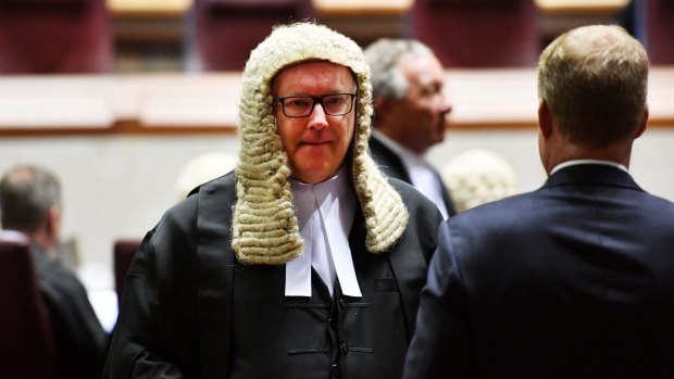 Senator Brandis praised Justice Kiefel's "demanding intelligence" and "unerring instinct for the critical issue in a case".