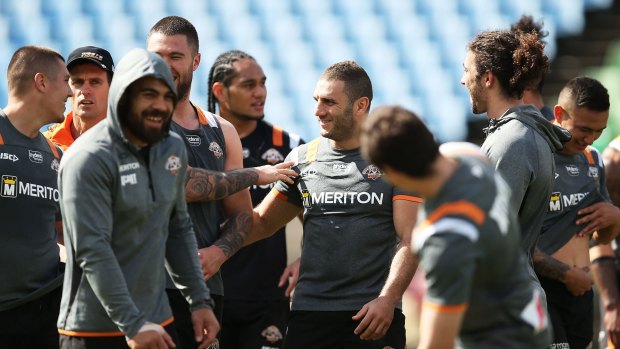 Man in the middle: Robbie Farah.