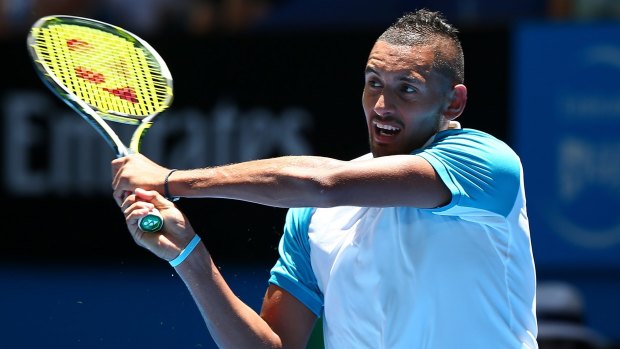 'I don't think Nick's put a foot wrong so far': Lleyton Hewitt on Nick Kyrgios, pictured.