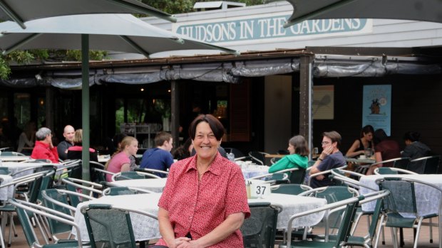 Wendy Hudson at her cafe in the Botanic Gardens in 2012.