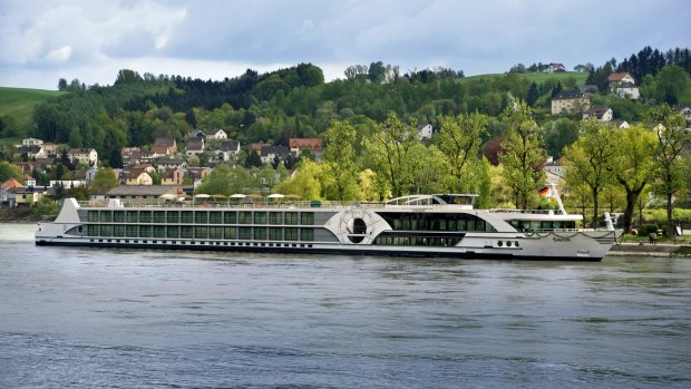 Tauck's river ship MS Savor Europe, in Bavaria, Germany.