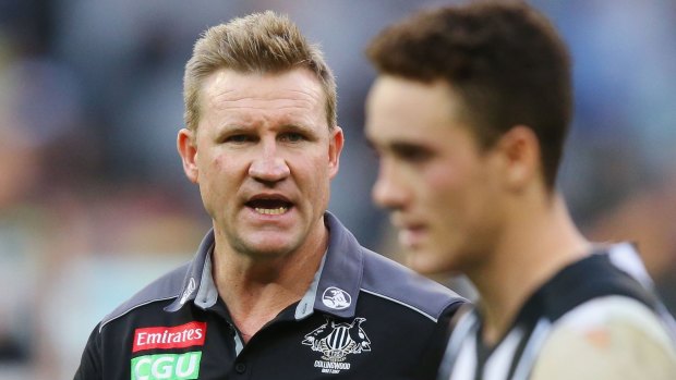 Nathan Buckley will be under the pump