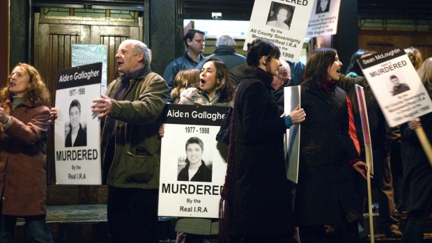 A scene from the 2005 film Omagh, directed by Pete Travis.
The film traces the plight of the Gallagher family in the wake of their son Aiden's death in the bombing.