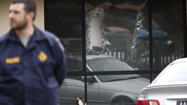 The scene of one of the terror raids in April related to the alleged Anzac Day plot. 