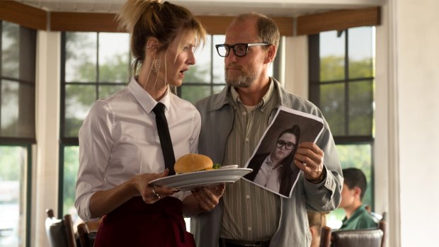 Laura Dern plays Pippi, a recovering addict reunited with her ex (Woody Harrelson) in Wilson.